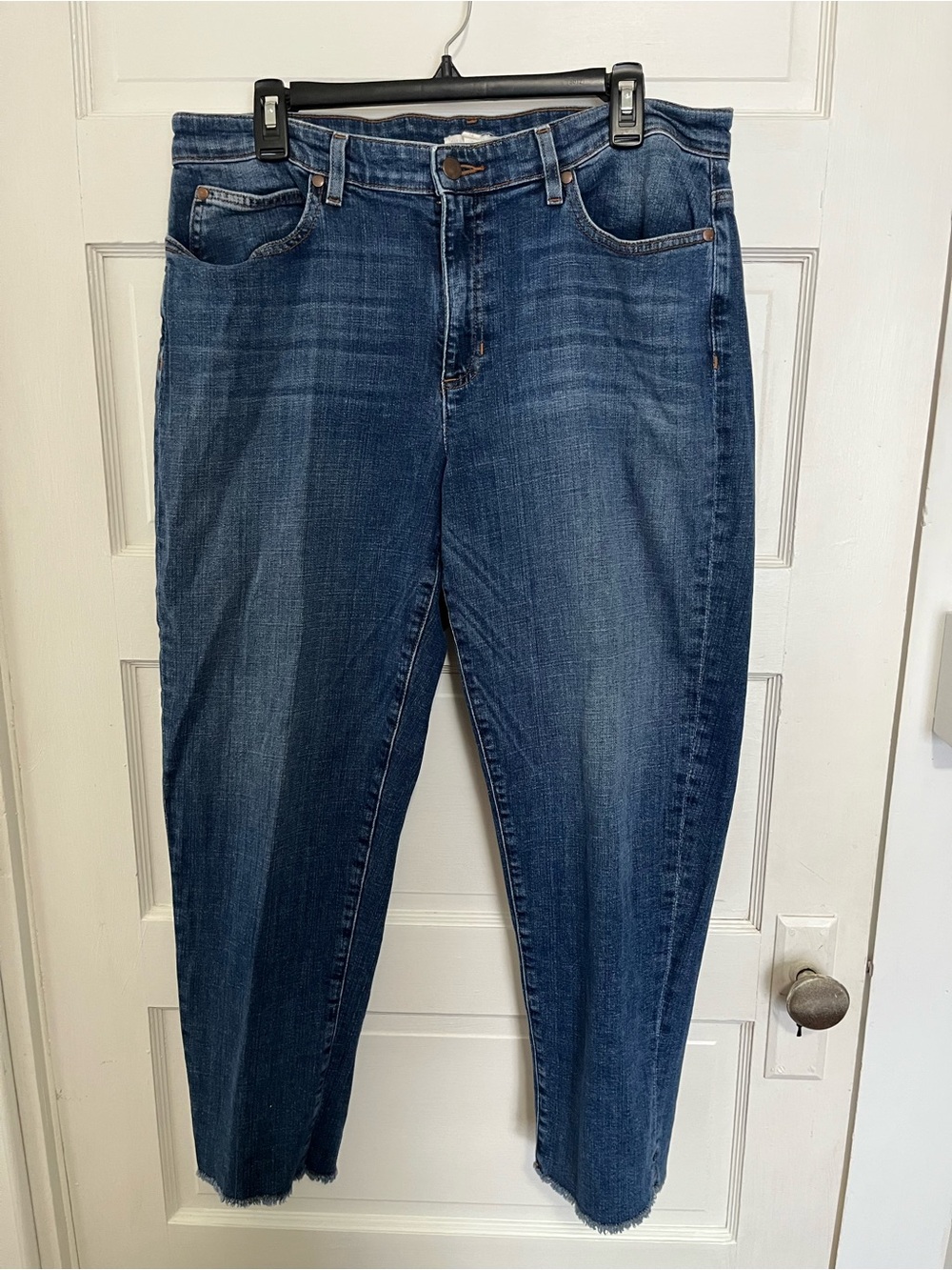 Eileen Fisher Women’s High-Rise Dark Blue Skinny Jeans 14